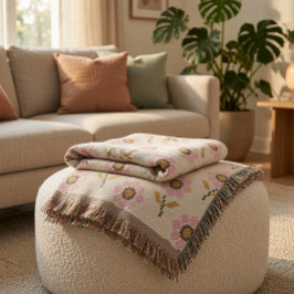 Cobertor Boho com Padrão Folclórico Ucraniano