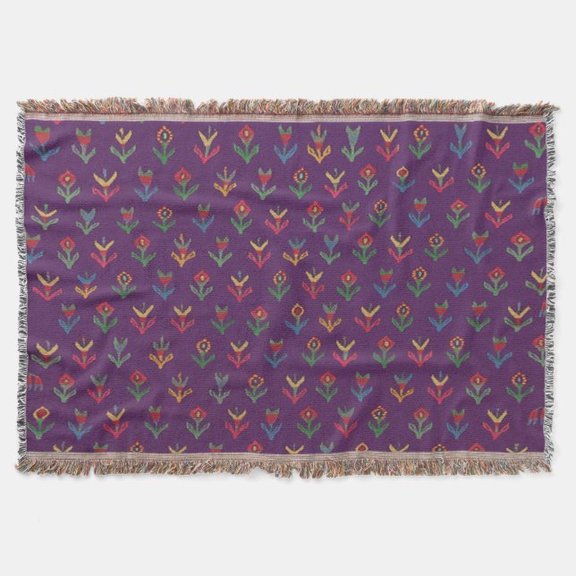 Cobertor Boho Inspirado na Natureza (Frente)