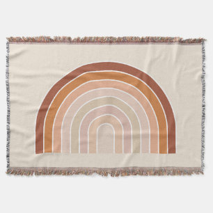 Cobertor Boho Rainbow Beige Terracotta