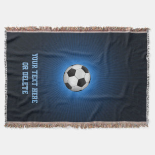 Cobertor Bola do futebol do futebol   de Personalizable