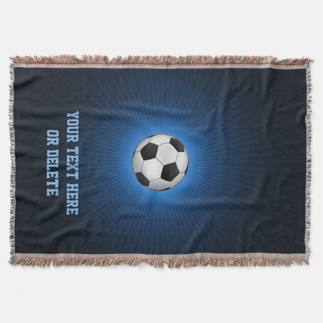 Cobertor Bola do futebol do futebol | de Personalizable (Frente)
