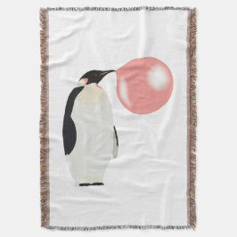 Cobertor Bolha Búscula Goma-Bolo Pinguim Soprando Bolha