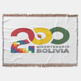 Cobertor Bolivia bicentenario 200 años 