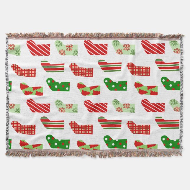 Cobertor Bolsas de Natal Jogam Banheira (Frente)