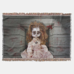 Cobertor Boneca de porcelana assombrada vintage SlipperyJoe