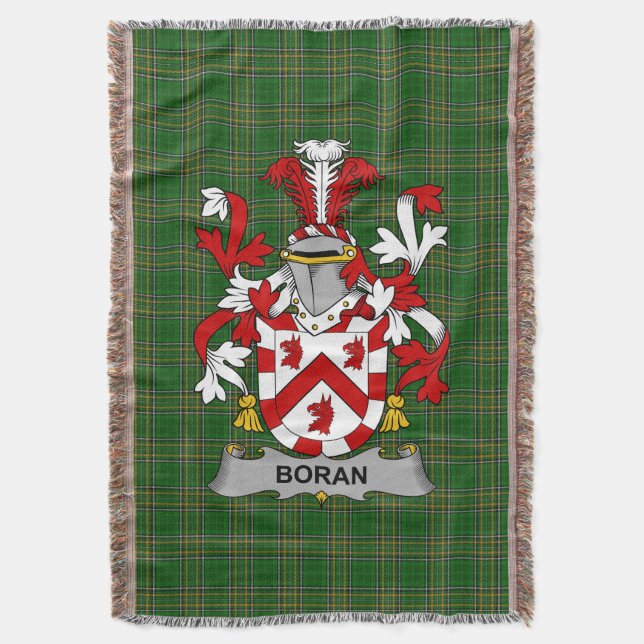 Cobertor Boran irlandês ou O_Boran Casaco da Guarda Familia (Frente Vertical)