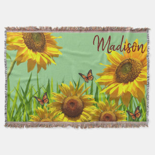 Cobertor Borboleta de girassol