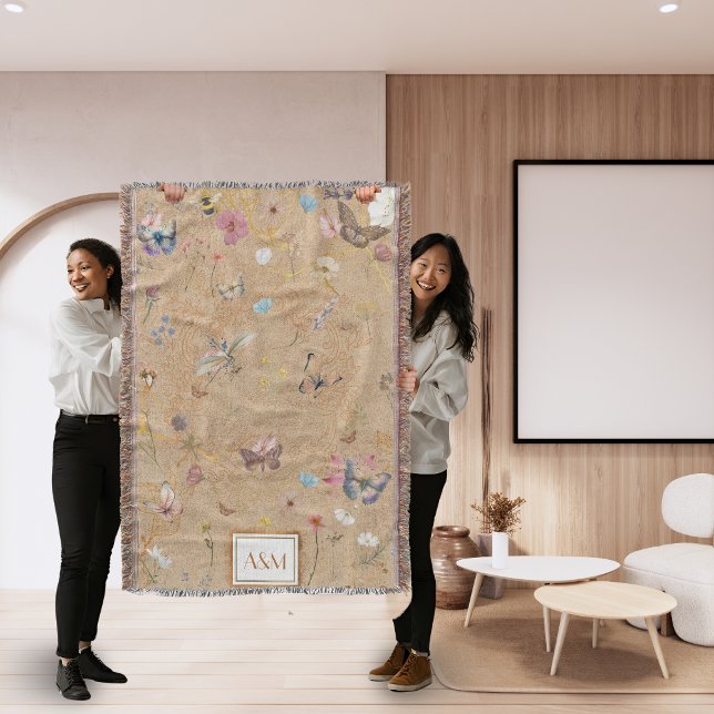 Cobertor Borboleta Jardim de Borboletas (Criador carregado)