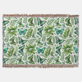 Cobertor Borboletas Azul-Verde