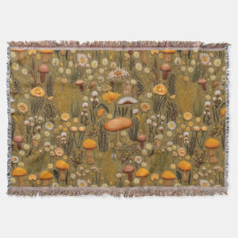 Cobertor Bordado de Cogumelo da Farmhouse parece com Blanke