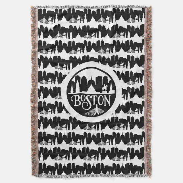 Cobertor Boston Skyline (Frente Vertical)