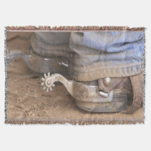 Cobertor Botas De Cowboy E Bolsa De Gato