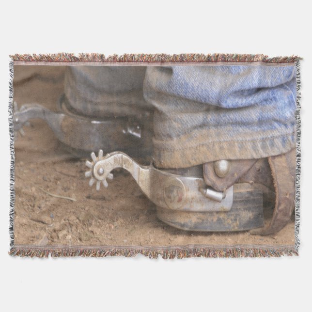 Cobertor Botas De Cowboy E Bolsa De Gato (Frente)