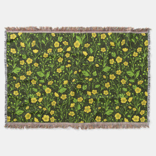 Cobertor Botões em preto