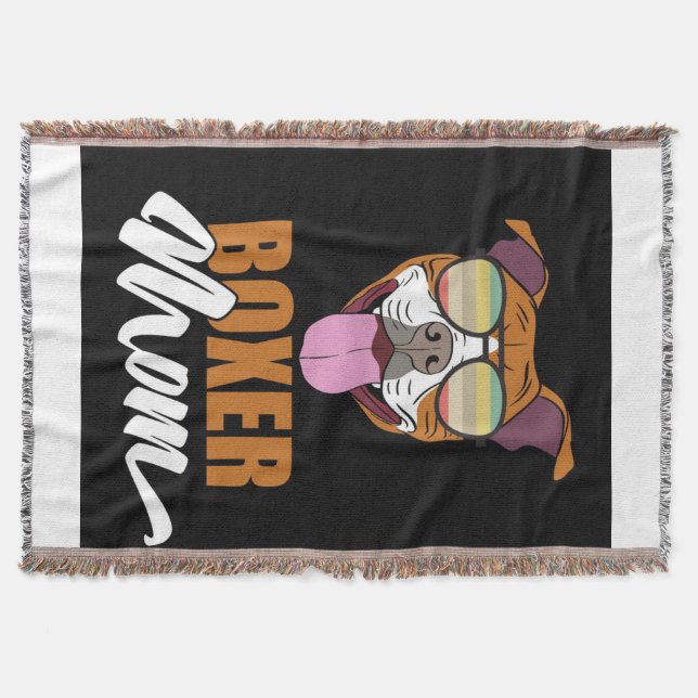 Cobertor Boxer Mãe | Personalizado Para A Minha Mãe (Frente)