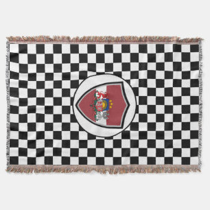 Cobertor Braços de bandeira-casaco da Letónia jogam cober