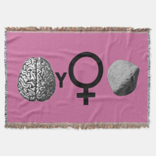 Cobertor Brainy Girls Rock Girl Power Rebus Quebra-cabeça