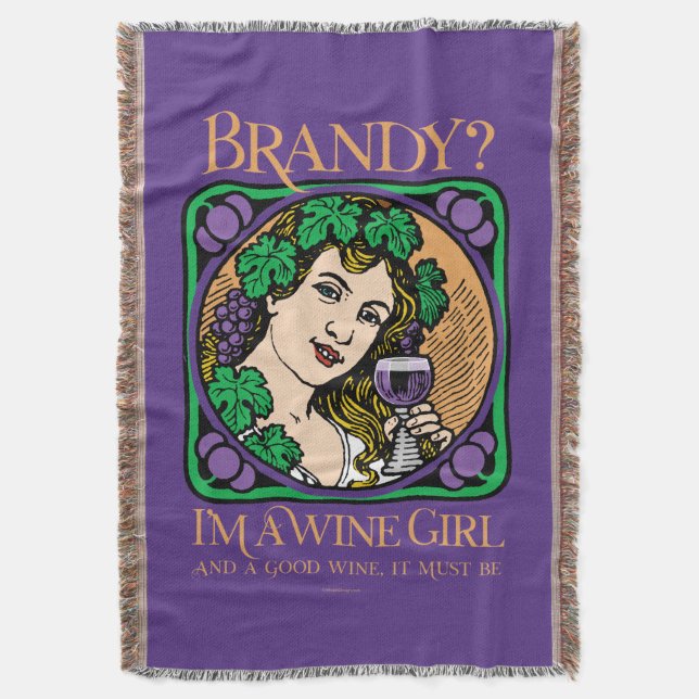 Cobertor Brandy (Eu sou uma garota de vinho) (Frente Vertical)