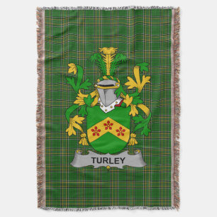 Cobertor Brasão de Armas da Família Irish Turkey ou MacCurl