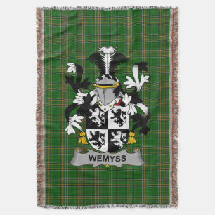 Cobertor Brasão de Armas da Família Irlandesa Wemyss Crest