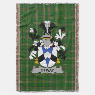Cobertor Brasão de Armas da Família Otway Irlandesa Crest I