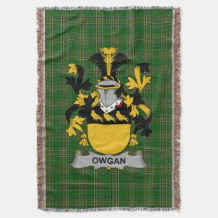 Cobertor Brasão de Armas da Família Owgan Irlandesa Crest I