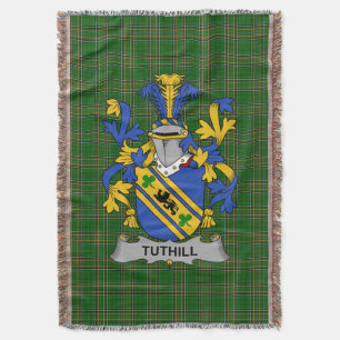 Cobertor Brasão de Armas da Família Tuthill Irlandesa Crest