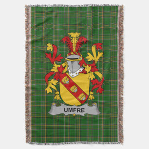 Cobertor Brasão de Armas da Família Umfre Irlanda Crest Irl