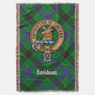 Cobertor Brasão do Clã Davidson sobre Tartan