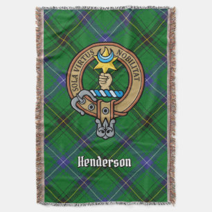Cobertor Brasão do Clã Henderson sobre Tartan