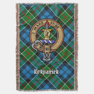 Cobertor Brasão do Clã Kirkpatrick sobre Tartan