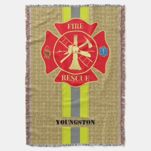 Cobertor Brave Firefighter Cross Warm Art de Malta