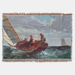 Cobertor Breezing Up A Fair Wind 1876 Winslow Homer