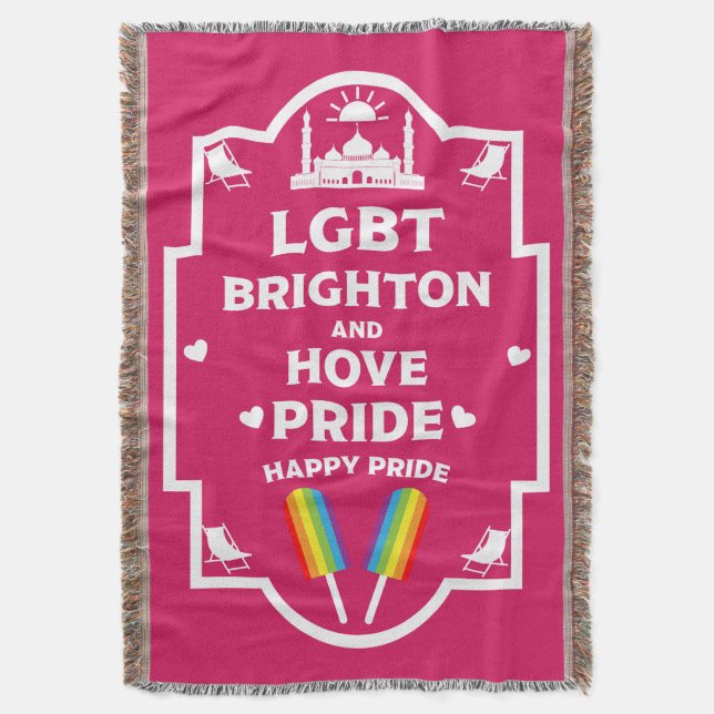 Cobertor Brighton Orgulho gay (Frente Vertical)