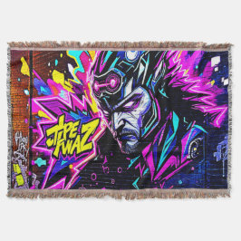 Cobertor Brilho da Arte da Rua Vibrante
