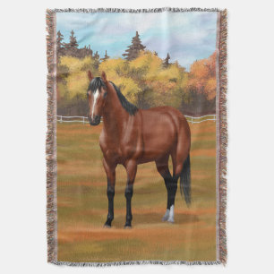 Cobertor Brown Bay Quarter Horse Stallion