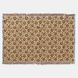 Cobertor Brown Floral