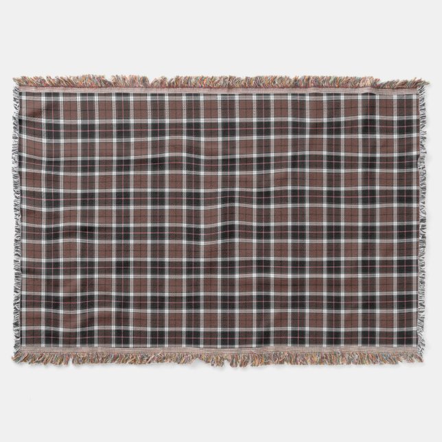 Cobertor Brown Plaid Throw Blanket (Frente)
