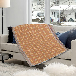 Cobertor Brown Plus Pattern Throw Blanket