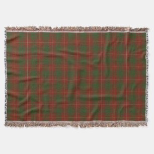 Cobertor Bruce Clan tartan - Verdes vermelhos