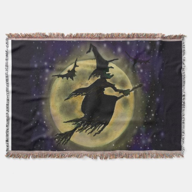 Cobertor Bruxa do Halloween (Frente)