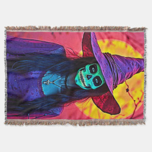 Cobertor Bruxa do Halloween com Design