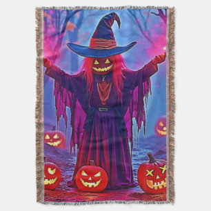 Cobertor Bruxa Misteriosa na Design de Florestas Encantadas