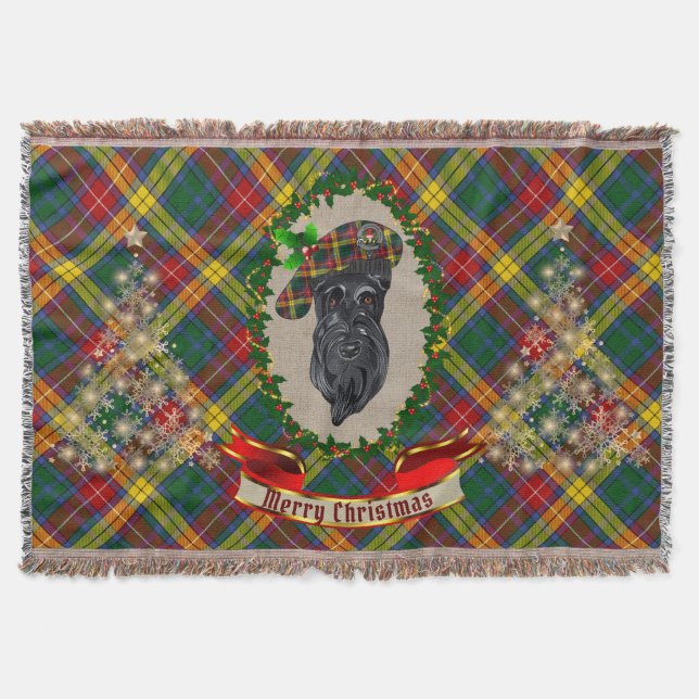 Cobertor Buchanan Scottie Dog Christmas (Frente)