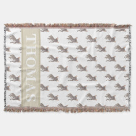 Cobertor Bulldog Francês (Cinza Azul Prata Chocolate Lilás)