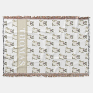 Cobertor Bulldog Personalizado em Inglês (Brindle)