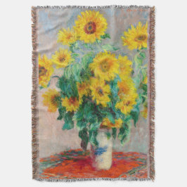 Cobertor Buquê de Sunflower Claude Monet