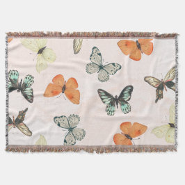 Cobertor Butterfly Pattern Fleece Cotton Throw Blanket