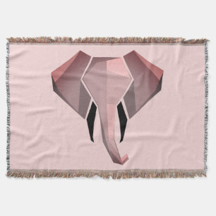Cobertor Cabeça de Elefante Geométrica