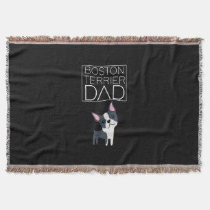 Cobertor Cachorro Boston Terrier Pai Mens Eu Amo Bonito Eng